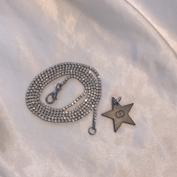 *Rare* Dior Star Pendant Reworked Tennis Versatile Choker / Long Necklace - Picture 8 of 10